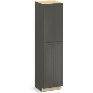RELIABILT Parkstone II Tall Cabinet, Slate Stained, 24" W, 4 Doors, Fully Assembled - 641138 | Lowe's Pro Supply